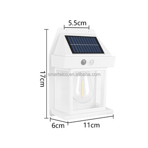 Hareket sensörü su geçirmez güneş sundurma duvar işıkları açık duvar montaj lamba 3 aydınlatma modları ile veranda garaj Yard için - Product Image 2