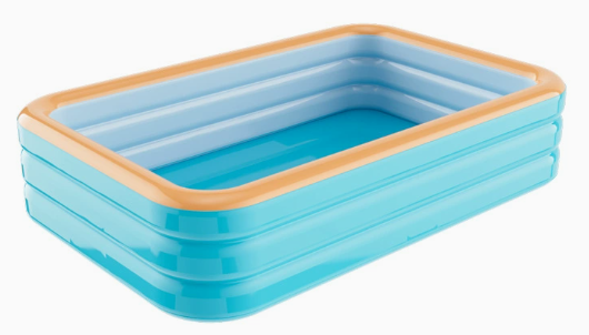 300cm Green Orange Three-Layer Inflatable Swimming Pool