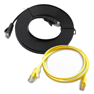 1M 2M 3m 5M 10M 20M CAT5e ağ Lan kablosu OEM UTP FTP SFTP RJ45 konnektör Cat8 Cat7 Cat6e yama kablosu Ethernet - Product Image 1