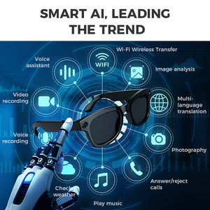 نظارات M01 Pro AI الذكية للترجمة، نظارات شمسية رياضية ذكية لاسلكية للمكالمات والموسيقى بتقنية البلوتوث للاستخدام الخارجي - Product Image 3