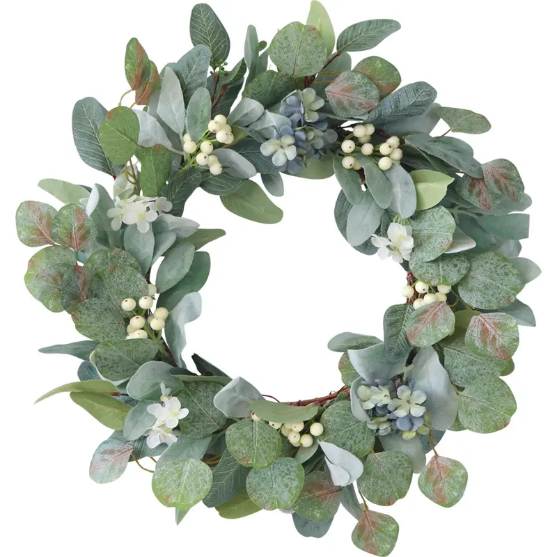 Artificial Wreath Eucalyptus Leaves Flower Garland  Home Decorative Wreath Wedding Garlands Wreaths