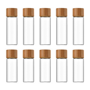 <strong>JM</strong> 60ml Coffee Bean <strong>Tubes</strong> With Walnut Wood Base Small Distributor Display Rack Stand Shop Supplies Distribution Tool 20g - Product Image 4
