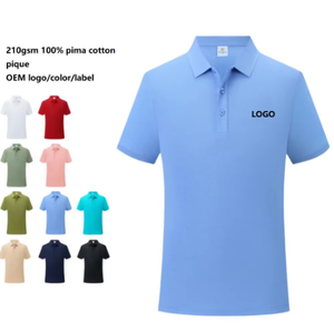 Oem Chất lượng cao mercerized Cotton Polo người đàn ông 200 gram combed bông Pique biểu tượng tùy chỉnh polo Áo sơ mi cho nam giới - Product Image 4