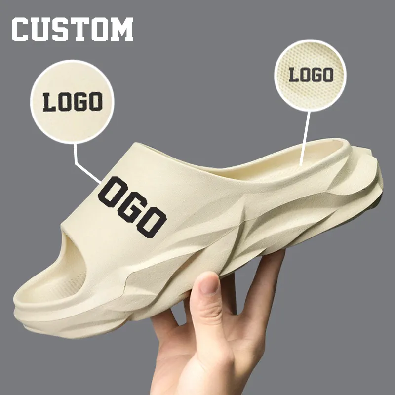 Wholesale Designer Custom Slippers Cool Eva Beach Sandals Fashion Custom Sports Slides Slippers Do Your Logo For Men