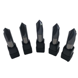 Karbür freze aracı 90 derece pah frezeler CNC 3 flüt freze kesicisi sol ve sağ rotasyon pah aracı - Product Image 2