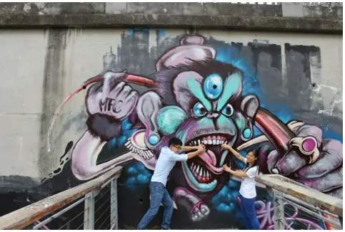 Graffiti cat semprot cair akrilik wanita, katup cat semprot grafiti seni jalanan untuk cat dinding DIY