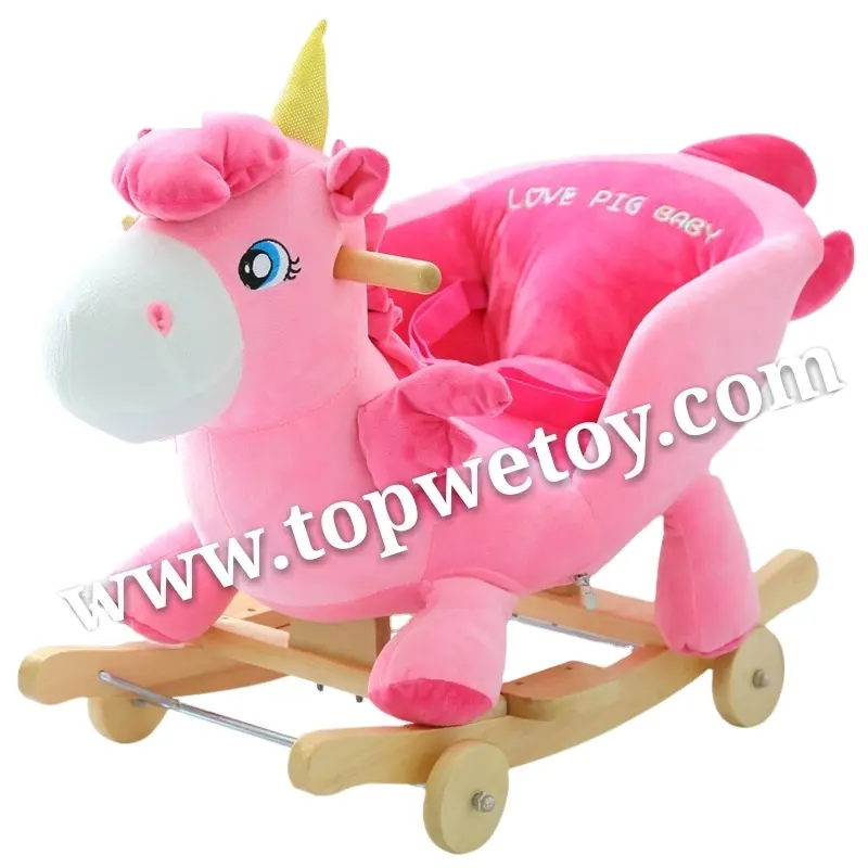La Scelta migliore Products peluche unicorno giro del bambino a dondolo cavallo giocattolo