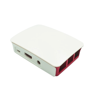 Für Raspberry Pi 3 4 Modell B ABS-Gehäuse Kunststoff box White Shell Klassisches Design mit Lüfter mit Kühlkörper für Raspberry Pi 3 4