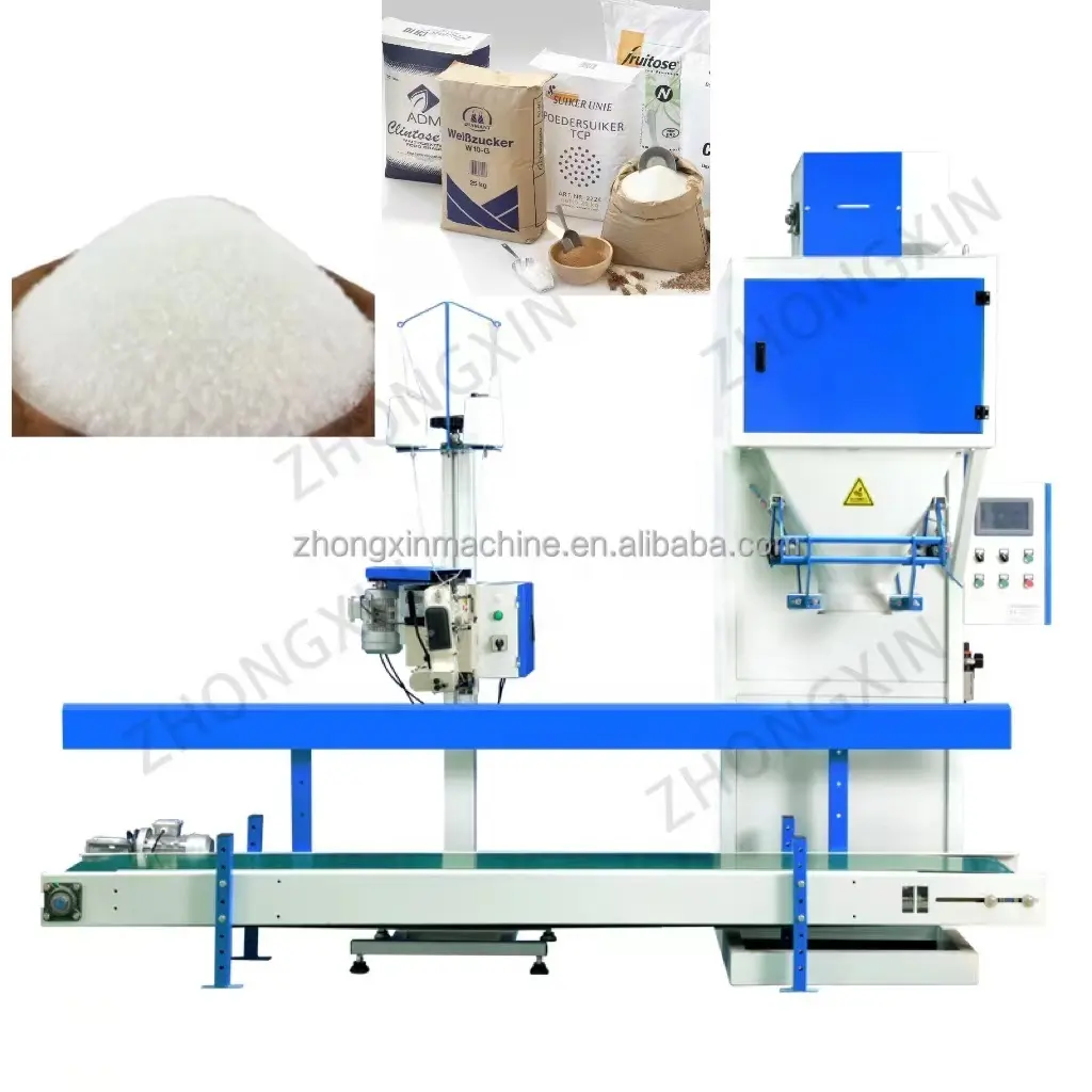 Low Price High Quality Rice Sugar Bean Grain Granule Packing Machine 1000g 5000g 10kg 15-50kg