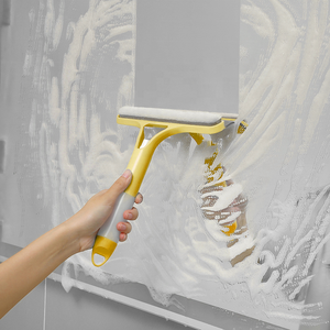 Realida chuyên nghiệp cửa sổ giống cây chổi để làm sạch vòi hoa sen cửa <span class=keywords><strong>mini</strong></span> cao su cảm thấy công cụ với 2 trong 1 hai mặt xe sạch hơn bàn chải - Product Image 2