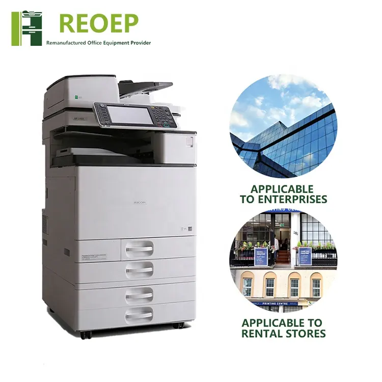 Japonya'dan kullanılan Ricoh fotokopi için düşük fiyat fotokopi ve yazıcılar C3503 4503 5503 6003