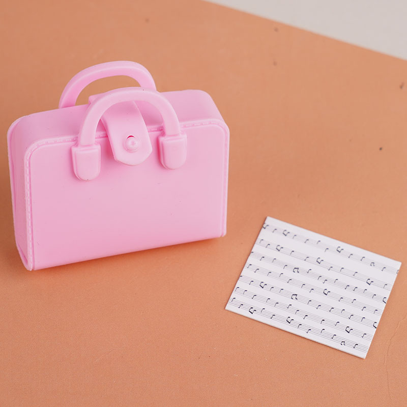 Borsa rosa + spartito musicale