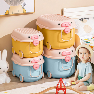 Caja organizadora multifuncional de almacenamiento de juguetes para niños, contenedor de artículos diversos de plástico PP apilable, solución de almacenamiento de juguetes para niños de bajo precio - Product Image 1