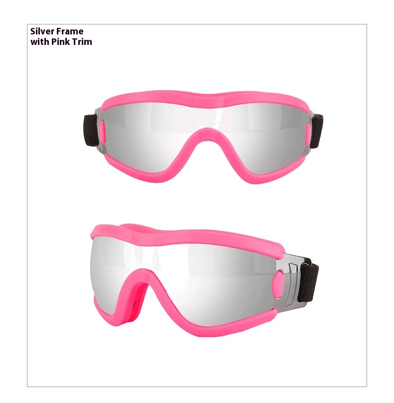 Monture rose, verres argentés