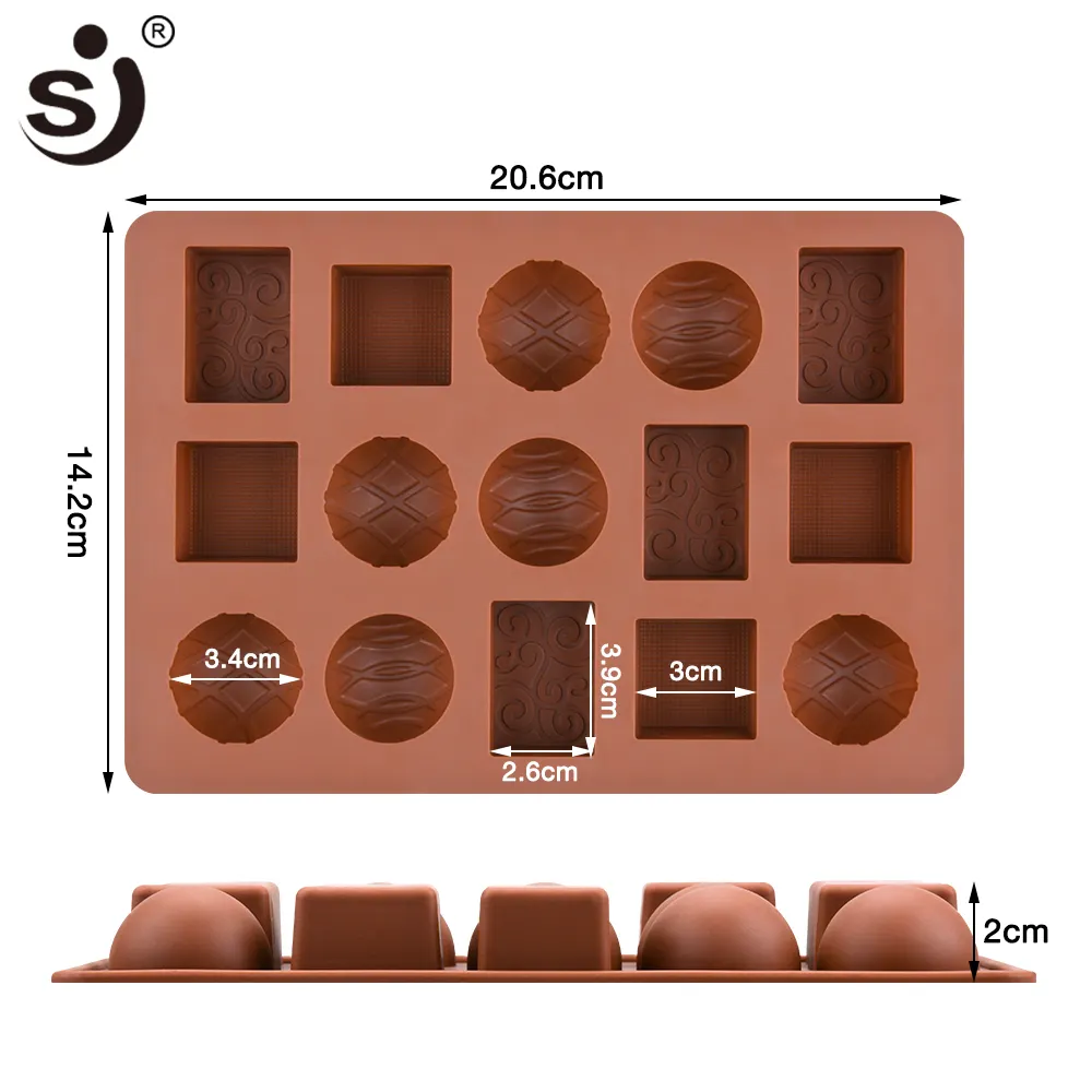 Vente chaude outils de fabrication de chocolat moule à bonbons en silicone moules à chocolat