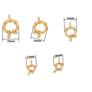 不锈钢弹簧扣闭合环扣光滑表面扣连接器发现 - Product Image 6