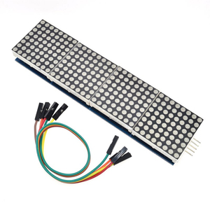 MAX7219 Punkt matrix modul 8*8 gemeinsame Kathode 5V rot blau und grün 4 in einer LED-Anzeige mit DuPont-Leitung - Product Image 3