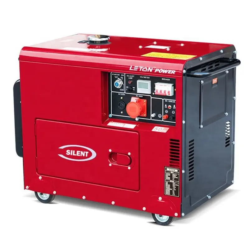 Generator diesel sunyi 50/60Hz 10kva generator diesel tahan suara fase tunggal 10kVA