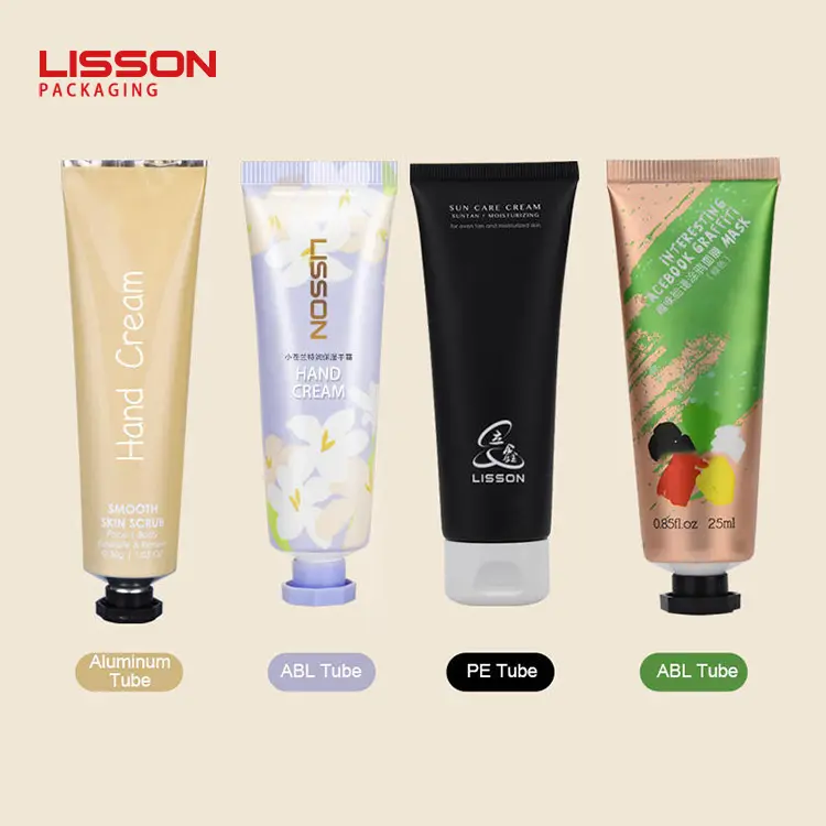 Vente en gros d'emballages cosmétiques vides souples en PE ABL personnalisés Tube de lotion Tube de crème pour les mains Tube de cosmétique