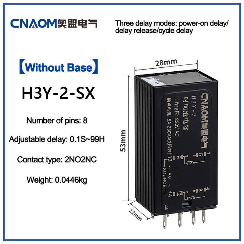 H3Y-2-SX (8 broches) sans socle