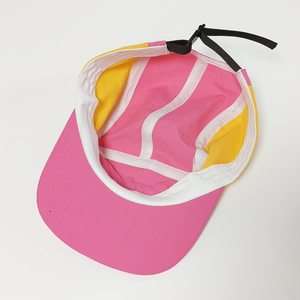 Nefes hafif yarış koşu açık özel hızlı kuru çok renkli Polyester 5 Panel ağ koşu tarzı kap - Product Image 3