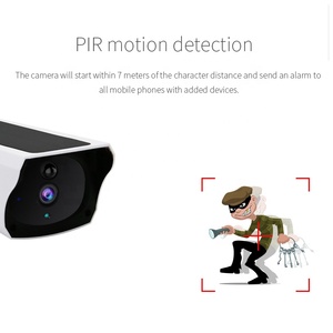Nuovo arrivo 1080P Auto Whitelight Balance solare telecamera intelligente visione notturna memoria SD Cloud Storage opzioni di CMOS sensore - Product Image 6