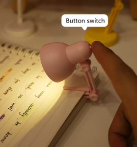 LEDミニデスクランプ折りたたみ式磁気ナイトライト寝室研究読書本ランプクリップアイプロテクションベッドサイドライト付き - Product Image 4