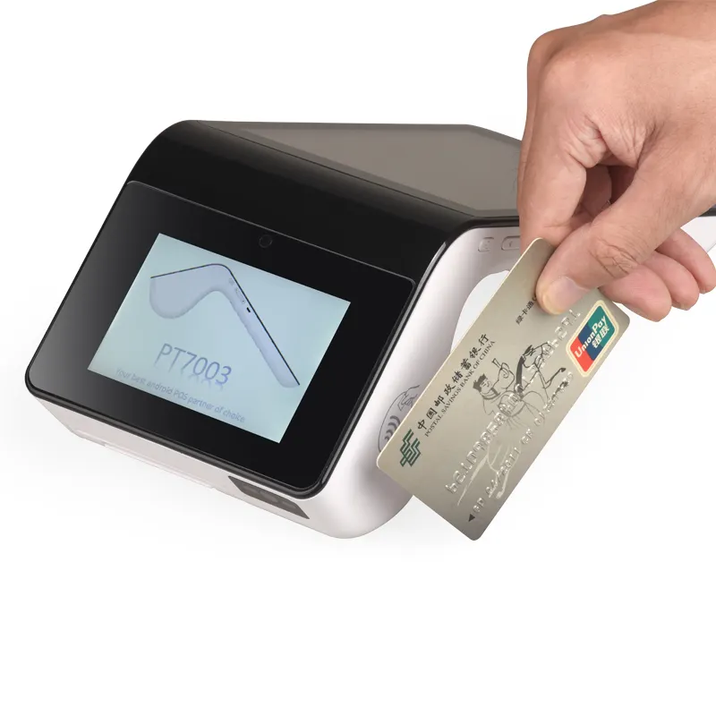 Android9.0 Smart Pos Terminal Machine Credit And Debit Chip Card Nfc Reader With Printer