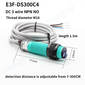 E3F-DS300C2 E3F-DS300C4 3ワイヤーNPN NO/NC 24V赤外線拡散反射光電近接センサー - Product Image 3