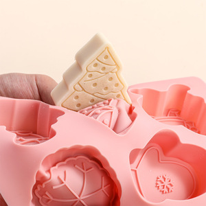 New <span class=keywords><strong>dorian</strong></span> thân thiện với môi cấp thực phẩm Silicone Baking molds 3D giáng sinh Series cho bánh công cụ cho thực phẩm thương mại sử dụng đóng gói trong túi - Product Image 1