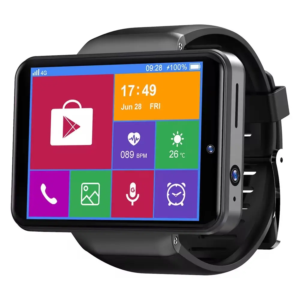 Best seller Ticwris Max S 4G Android Smart Watch para hombres 2,4 "Pantalla Face ID 2000mAh 3GB 32GB 8MP Cámara dual GPS BT Smartwatch