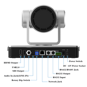 4K Sdi Ndi Live Streaming PTZ Camera AI Auto monitoraggio Video sala conferenze telecamera e chiesa - Product Image 4