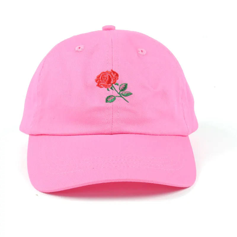 Oem personalizzato rosa pianura berretto da baseball papà cap delle donne