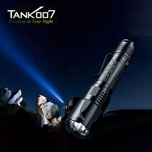 TANK007 KC16 alüminyum LED el feneri uzun menzilli USB şarj edilebilir su geçirmez EDC ile yüksek güç taktik fener - Product Image 1