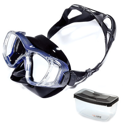 Mascarilla 401B Azul Carbón Vinilo Negro