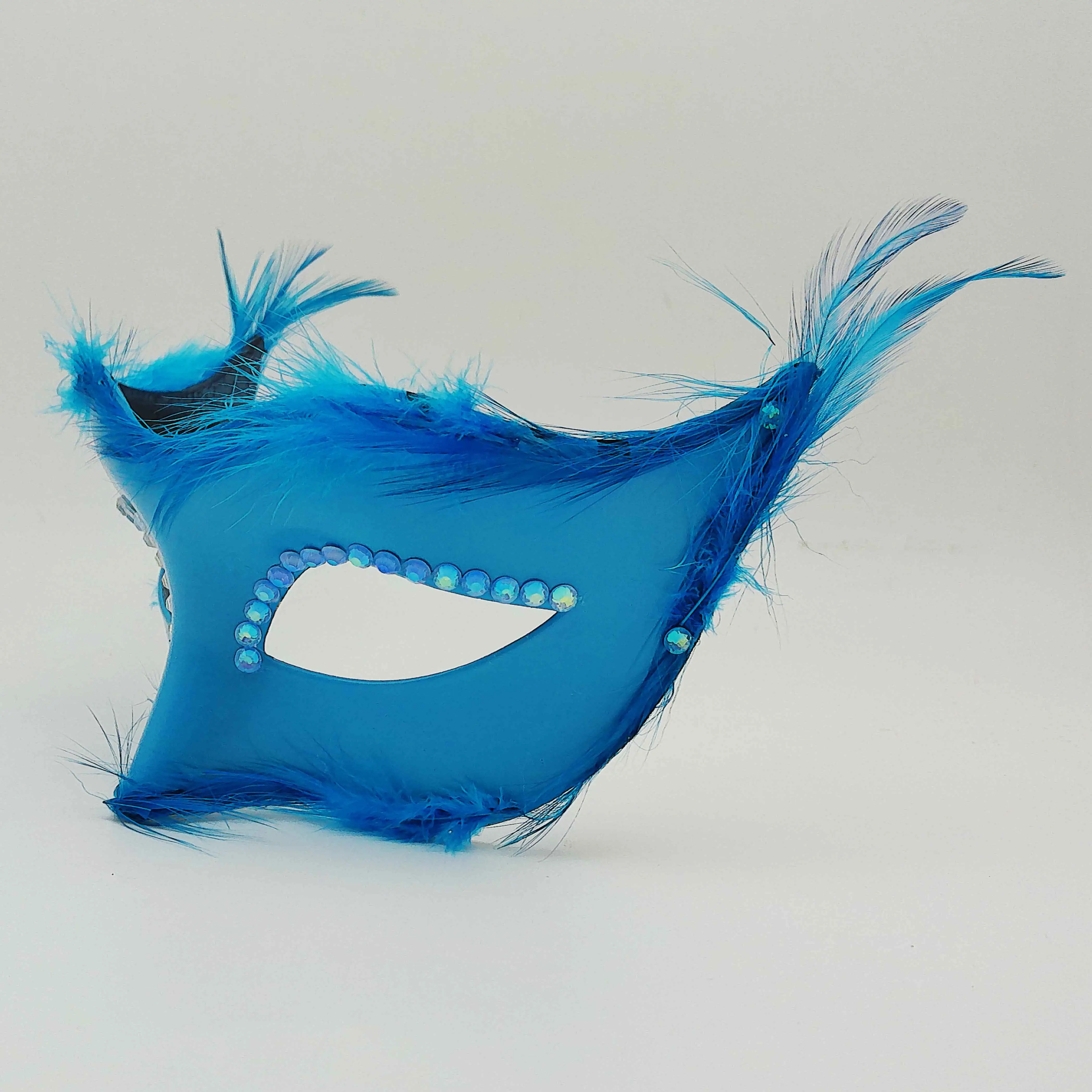 Dance Party Diamond Feather Venetian Mask Venice Feather Flower Wedding Carnival Performance Costume Sex Lady Mask Masquerade