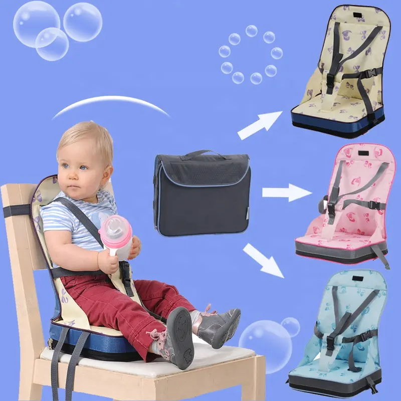 옥스포드 방수 휴대용 유아 의자 접이식 아기 유아 식사 먹이 의자 좌석 가방 여행 의자 좌석