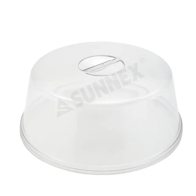 SUNNEX Heavy-duty Plastic Round Cake Plate Cover, 12 Inch