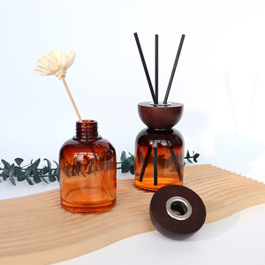 <strong>Fashionable</strong> Home Office Amber <strong>Cosmetic</strong> Packaging Reed Diffuser <strong>Bottle</strong> 100ml 150ml 200ml Air Freshener Glass Diffuser <strong>Bottle</strong> - Product Image 5