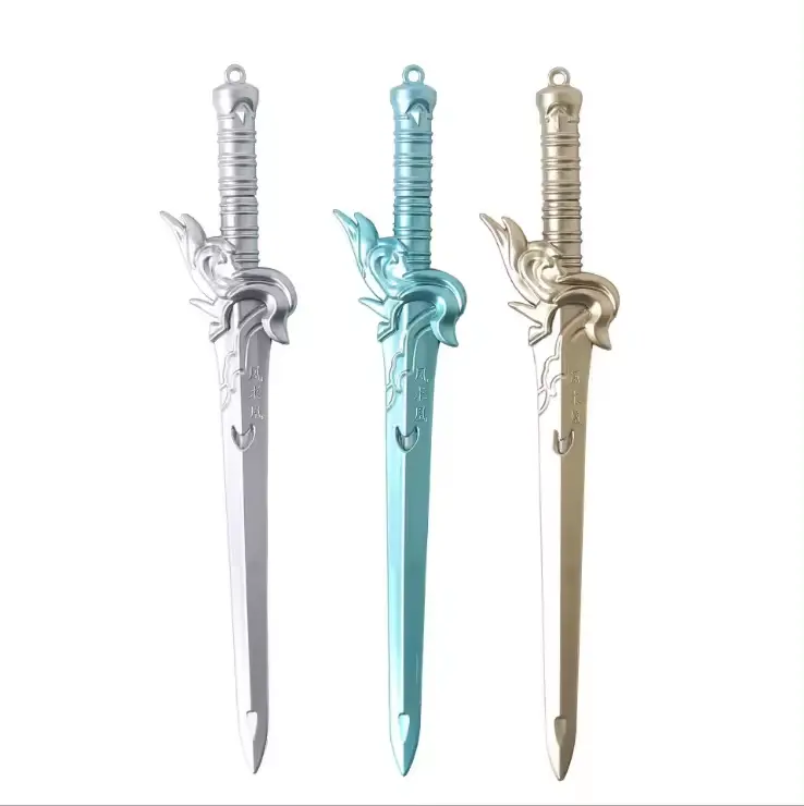 Creative learning stationery cartoon neutral pen cute student animation pen sword water-based colorful sword pens