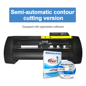 OEM küçük A4 boyutu elektrikli kimlik iş kart kesme makinası masa üstü yarı otomatik adı kart kesici vinil kesici Plotter - Product Image 3