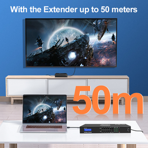带4个扩展器的TESmart 4X8 HDMI矩阵传输长距离50m四视图模式4 HDMI 4 RJ45输出HDMI切换器矩阵 - Product Image 5