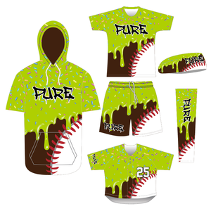 Tùy Chỉnh Thăng Hoa Bóng Chày Đức Tin Chéo Ice Creamm Ngắn Tay Áo Hoodie Cookie Rắc Mùa Hè Polyester T-Shirt Áo Cho Nam Giới - Product Image 3