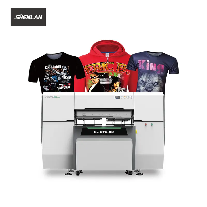 9 colori di stampa a getto d'inchiostro diretto indumento DTG stampante digitale t-shirt macchina da stampa per Epson testina di stampa