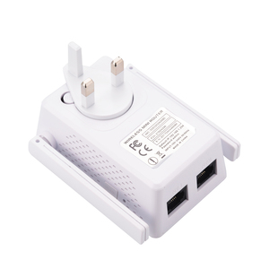 Wifi de montaje en pared de red Ethernet de red de comunicación rápido estable señales de 300Mbps Powerline adaptador - Product Image 6
