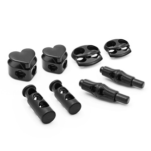 Ropa de moda de un solo lado elástico Aleación de Zinc Hardware cuerda tapón palanca Metal cordón Lockk para cuerda - Product Image 3