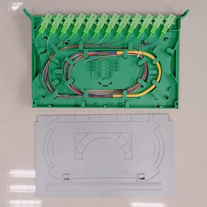 24端口光纤拼接托盘，带尾纤和适配器，用于光纤机柜接线板 - Product Image 4