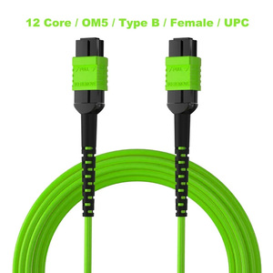 MPO MTP 8/12/24コアOM3 OM4 OM5マルチモードブレイクアウト光ファイバートランクケーブル - Product Image 2