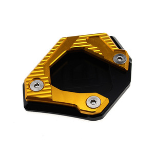 BMW için F700GS 2013 - 2017 F700 GS motosiklet CNC alüminyum yan Kickstand standı uzatma destek plakası