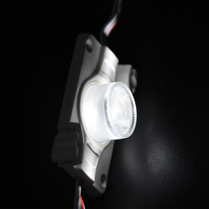 พลังงานสูงกลางแจ้งนำแสงป้าย1LEDs 1818 SMD 15*55องศาเลนส์ ABS ฉีด3วัตต์โมดูลกันน้ำ